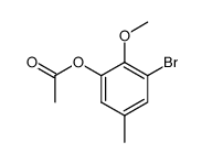 3-bromo-2-methoxy-5-methylphenol acetate Structure