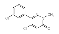 5-氯-6-(3-氯苯基)-2-甲基吡嗪-3(2H)-酮结构式