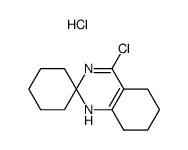 4'-chloro-1',2',5',6',7',8'-hexahydrospiro[cyclohexane-1,2'-quinazoline] hydrochloride结构式