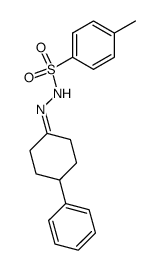 4-methyl-N'-(4-phenylcyclohexylidene)benzene-1-sulfonohydrazide结构式