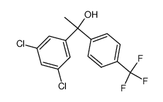 1-(3,5-Dichloro-phenyl)-1-(4-trifluoromethyl-phenyl)-ethanol结构式