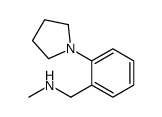 N-甲基-2-吡咯烷-1-苄胺结构式