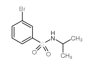 N-异丙基-3-溴苯磺酰胺结构式