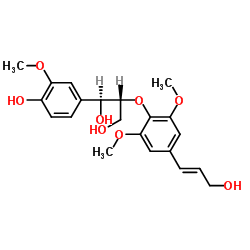 (1S,2R)-1-(4-羟基-3-甲氧基苯基)-2-[4-[(1E)-3-羟基-1-丙烯基]-2,6-二甲氧基苯氧基]-1,3-丙二醇结构式