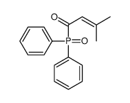 1-diphenylphosphoryl-3-methylbut-2-en-1-one结构式