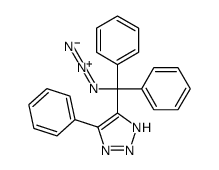 4-[azido(diphenyl)methyl]-5-phenyl-2H-triazole结构式