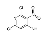 2,6-二氯-n-甲基-3-硝基吡啶-4-胺结构式