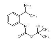 [2-(1-amino-ethyl)-phenyl]-carbamic acid tert-butyl ester Structure