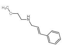 N-(2-methoxyethyl)-3-phenylprop-2-en-1-amine结构式