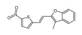 3-methyl-2-[2-(5-nitrothiophen-2-yl)ethenyl]-1-benzofuran Structure