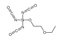 2-ethoxyethoxy(triisocyanato)silane Structure