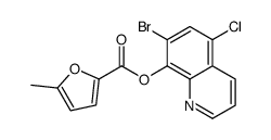 (7-bromo-5-chloroquinolin-8-yl) 5-methylfuran-2-carboxylate Structure
