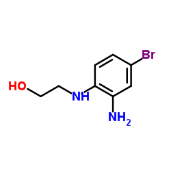 2-((2-氨基-4-溴苯基)氨基)乙醇结构式