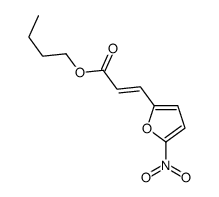 butyl 3-(5-nitrofuran-2-yl)prop-2-enoate结构式
