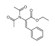 ethyl 2-(diacetylamino)-3-phenylprop-2-enoate结构式
