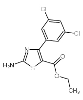 ethyl 2-amino-3,5-dichlorophenyl thiazole-5-carboxylate结构式