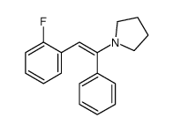 1-[2-(2-fluorophenyl)-1-phenylethenyl]pyrrolidine Structure