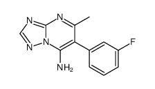 6-(3-fluorophenyl)-5-methyl-[1,2,4]triazolo[1,5-a]pyrimidin-7-amine Structure