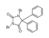 1,3-dibromo-5,5-diphenylimidazolidine-2,4-dione结构式