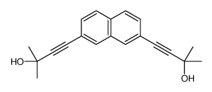 4-[7-(3-hydroxy-3-methylbut-1-ynyl)naphthalen-2-yl]-2-methylbut-3-yn-2-ol结构式