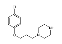 1-[3-(4-chlorophenoxy)propyl]piperazine Structure