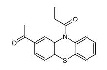 2-acetyl-10-propionyl-10H-phenothiazine Structure