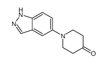1-(1H-indazol-5-yl)piperidin-4-one Structure