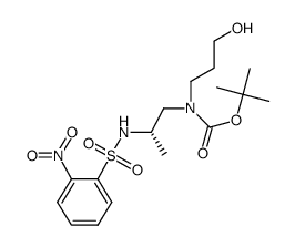 (S)-tert-butyl 3-hydroxypropyl(2-(2-nitrophenylsulfonylamide)propyl)carbamate Structure