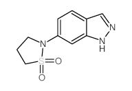 2-(1H-indazol-6-yl)-1,2-thiazolidine 1,1-dioxide Structure