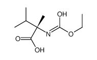 (2S)-2-(ethoxycarbonylamino)-2,3-dimethylbutanoic acid Structure