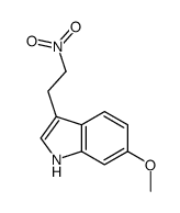 6-methoxy-3-(2-nitroethyl)-1H-indole结构式