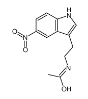 N-[2-(5-nitro-1H-indol-3-yl)ethyl]acetamide结构式