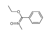 ethyl N-methylbenzenecarboximidate N-oxide Structure