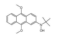 N-<2-(9,10-dimethoxyanthracenyl)>-N-tert-butylhydroxylamine Structure