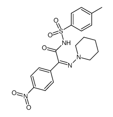 p-Nitrophenyl-glyoxylsaeure-p-tolylsulfonamid-N,N-pentamethylenhydrazon结构式