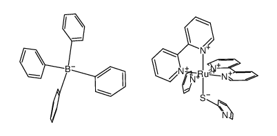 (ruthenium bis(2,2'-bipyridine)(2-mercaptopyridine(-1H))(pyridine)(BPh4) Structure