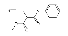 2-cyanomethyl-N-phenyl-malonamic acid methyl ester Structure
