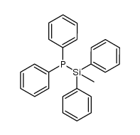 (methyldiphenylsilyl)diphenylphosphine结构式