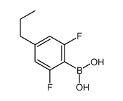 2,6-二氟-4-丙基苯硼酸结构式