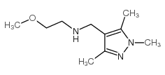 N-(2-甲氧基乙基)-n-[(1,3,5-三甲基-1H-吡唑-4-基)甲基]胺结构式