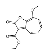 ethyl 8-methoxy-2-oxocyclohepta[b]furan-3-carboxylate结构式