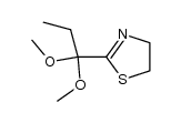 2-(1,1-Dimethoxypropyl)-4,5-dihydro-1,3-thiazole Structure