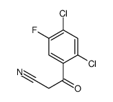 2,4-二氯-5-氟- -氧代-苯丙腈结构式