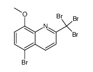 5-bromo-8-methoxy-2-tribromomethyl-quinoline结构式