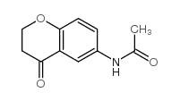 6-(乙酰氨基)-2,3-二氢-4H-1-苯并吡喃-4酮结构式
