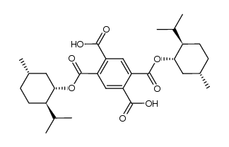 2,5-bis[(1S,2R,5S)-2-isopropyl-5-methylcyclohexyloxycarbonyl]terephthalic acid结构式