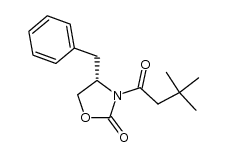 (4S)-4-benzyl-3-(3,3-dimethyl-1-oxobutyl)-2-oxazolidinone结构式