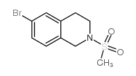 6-溴-2-甲烷磺酰基-1,2,3,4-四氢异喹啉结构式