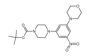 tert-butyl 4-(3-morpholino-5-nitrophenyl)piperazine-1-carboxylate结构式