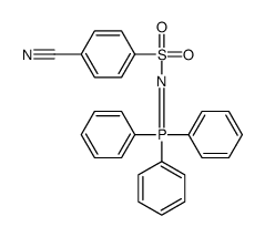 4-cyano-N-(triphenyl-λ5-phosphanylidene)benzenesulfonamide Structure